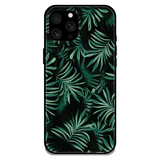 'Ferns - Glossy Metal Silicone Case For Apple iPhone 16 Pro Max