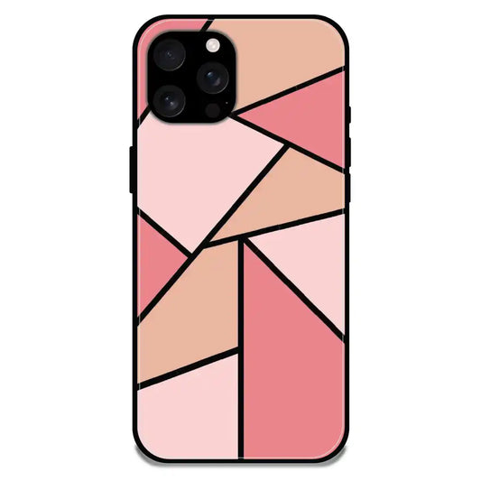 'Geometry King - Glossy Metal Silicone Case For Apple iPhone 16 Pro Max