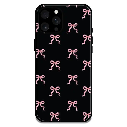 'Bow Family - Glossy Metal Silicone Case For Apple iPhone 16 Pro Max