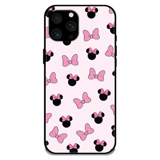 'Bow Tie - Glossy Metal Silicone Case For Apple iPhone 16 Pro Max