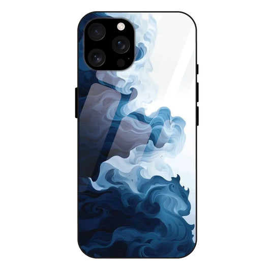 'Indigo Drift Ocean - Glass Case For Apple iPhone 16 Pro Max