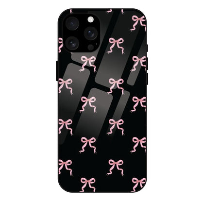 'Pink Bows - Glass Case For Apple iPhone 16 Pro