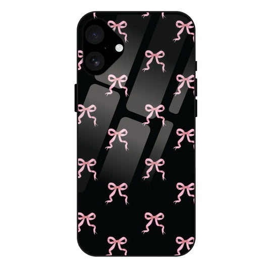 'Pink Bows - Glass Case For Apple iPhone 16