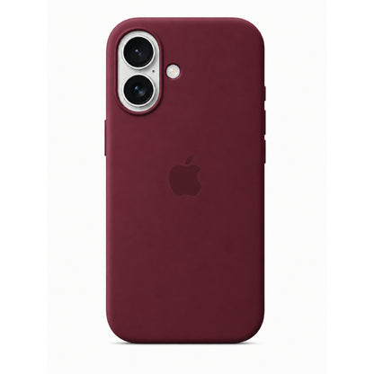 iPhone 16, 17 and 16 Plus Liquid Silicone Case Image - Maroon