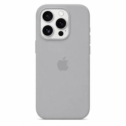Grey Liquid Silicone Case For Apple iPhone Models