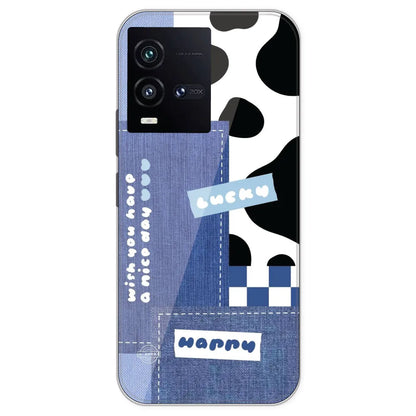 Cow Print Collage - Printed Silicone Case For IQOO 10