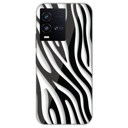Zebra Print - Printed Silicone Case For IQOO 10