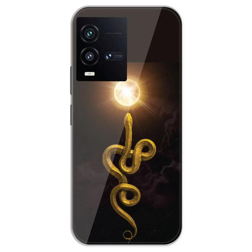 Golden Serpent - Printed Silicone Case For IQOO 10