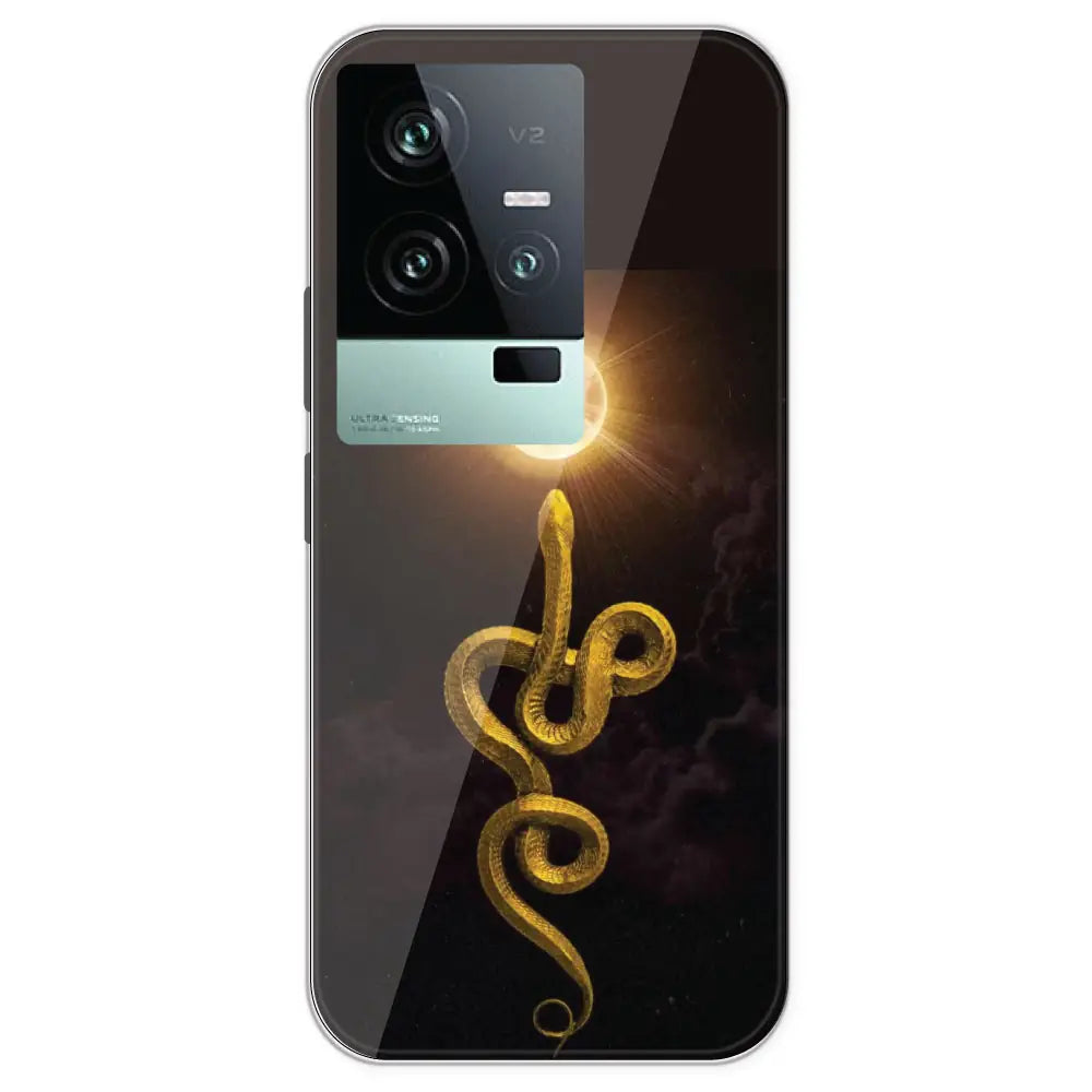 Golden Serpent - Printed Silicone Case For IQOO 11