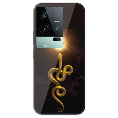 Golden Serpent - Printed Silicone Case For IQOO 11
