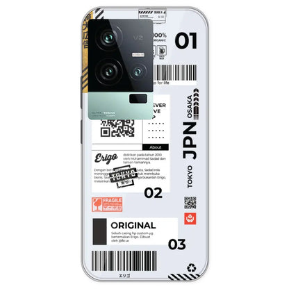 Barcode Labels - Printed Silicone Case For IQOO 11