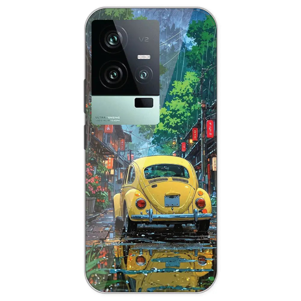 Yellow Bettle  - Printed Silicone Case For IQOO 11