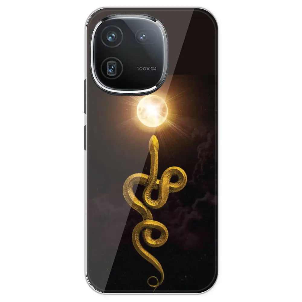 Golden Serpent - Printed Silicone Case For IQOO 12