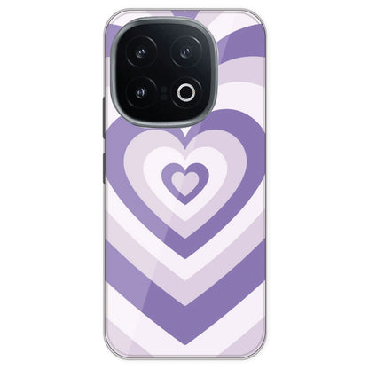 Dark Purple Hearts - Printed Silicone Case For IQOO 13