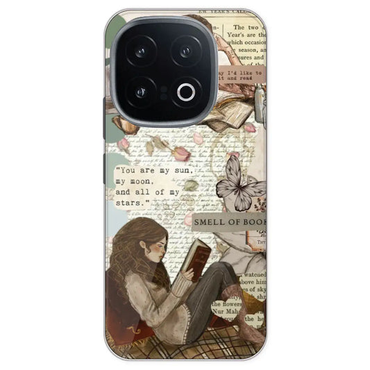 Book Collage - Printed Silicone Case For IQOO 13