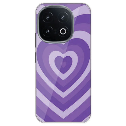 Purple Hearts - Printed Silicone Case For IQOO 13