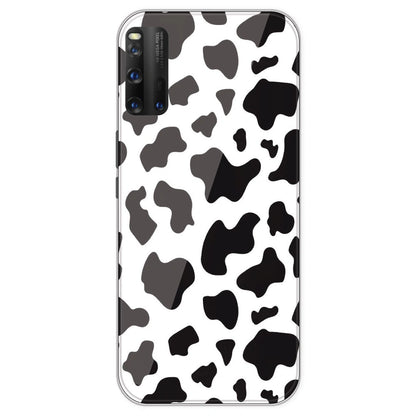 Cow Print - Clear Printed Silicone Case For IQOO 3