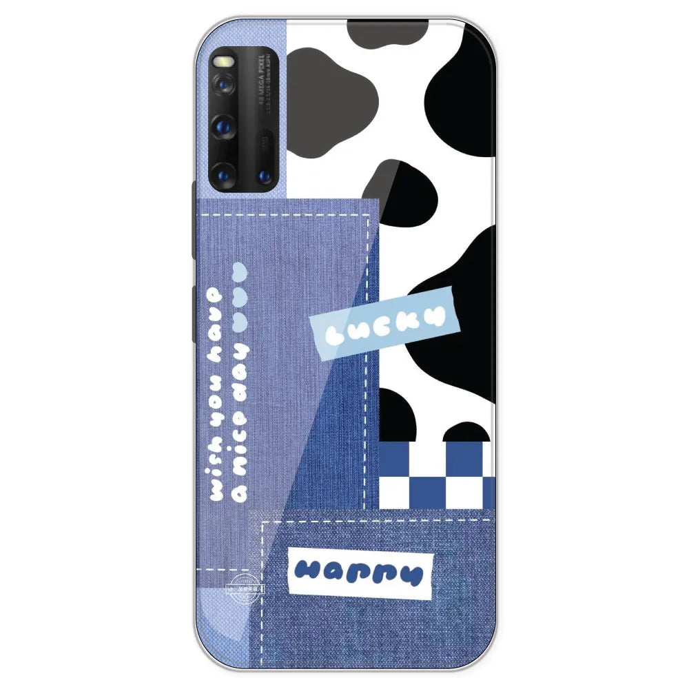 Cow Print Collage - Printed Silicone Case For IQOO 3