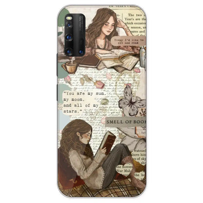 Book Collage - Printed Silicone Case For IQOO 3