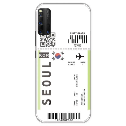 Seoul Ticket - Clear Printed Silicone Case For IQOO 3