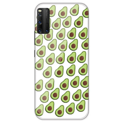 Avocado - Clear Printed Silicone Case For IQOO 3