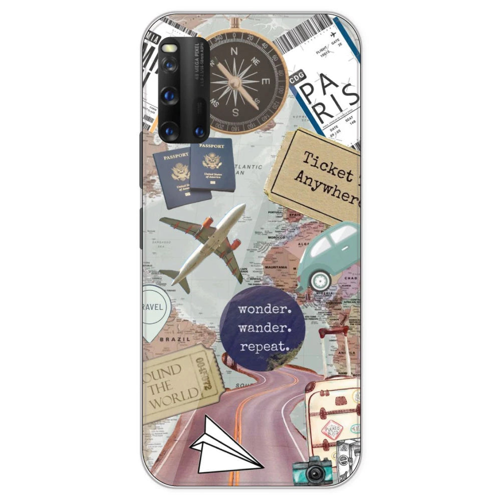 Travel Collage - Printed Silicone Case For IQOO 3