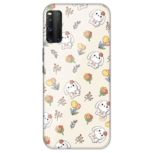Cute Bunny - Printed Silicone Case For IQOO 3
