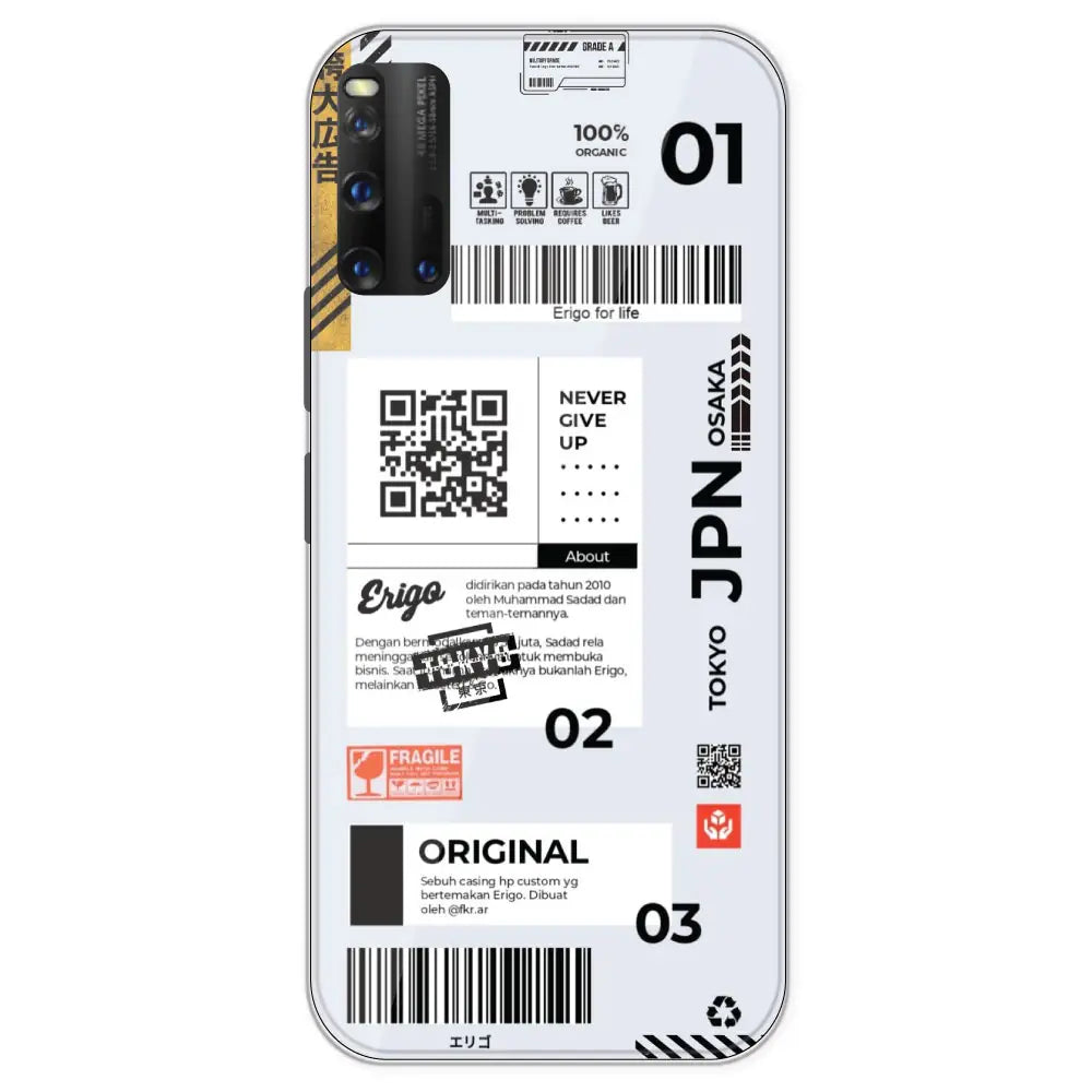 Barcode Labels - Printed Silicone Case For IQOO 3