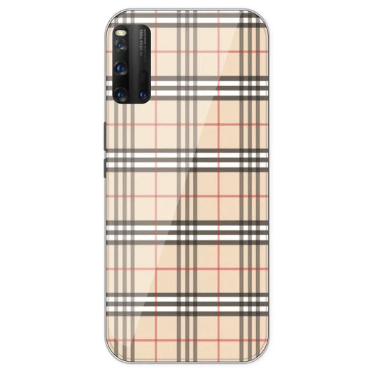 Yellow Checks - Printed Silicone Case For IQOO 3