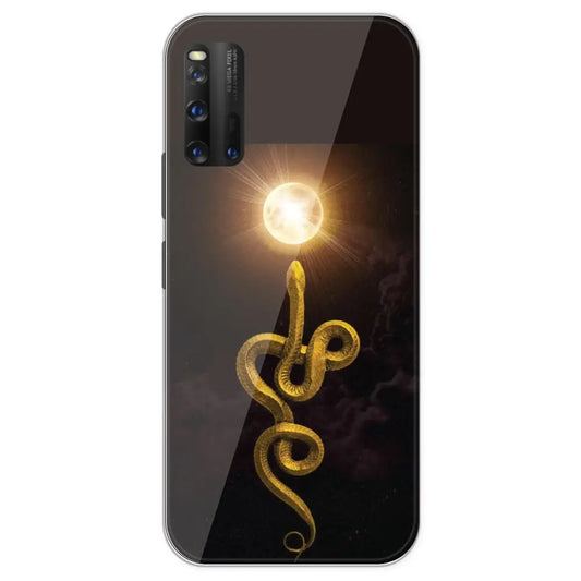 Golden Serpent - Printed Silicone Case For IQOO 3