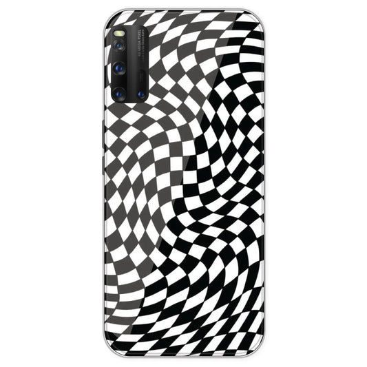 Checks - Printed Silicone Case For IQOO 3
