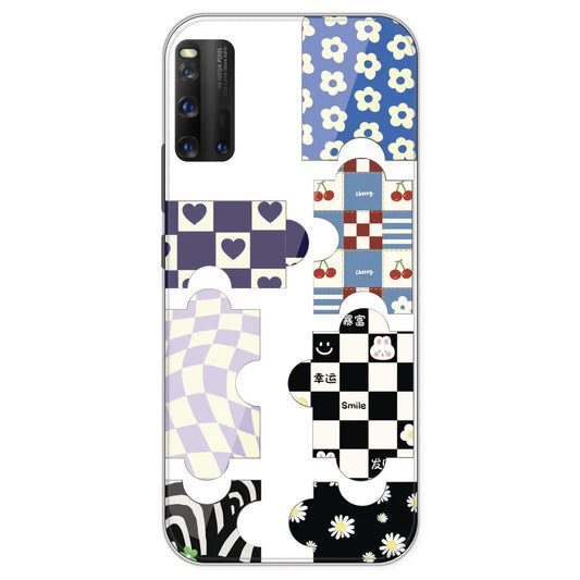 Aesthetic Puzzle - Clear Printed Silicone Case For IQOO 3