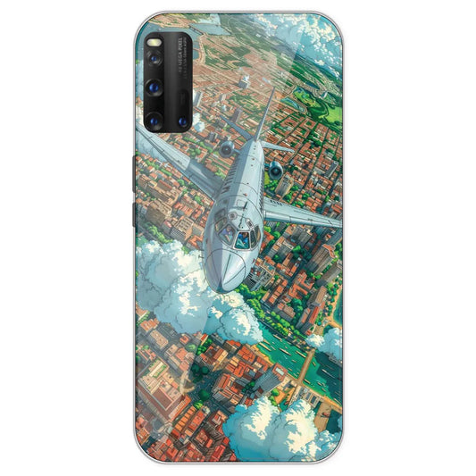 Flying Over City - Printed Silicone Case For IQOO 3
