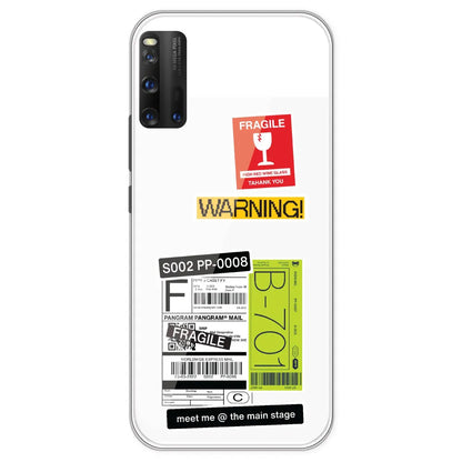 Fragile Labels - Clear Printed Silicone Case For IQOO 3