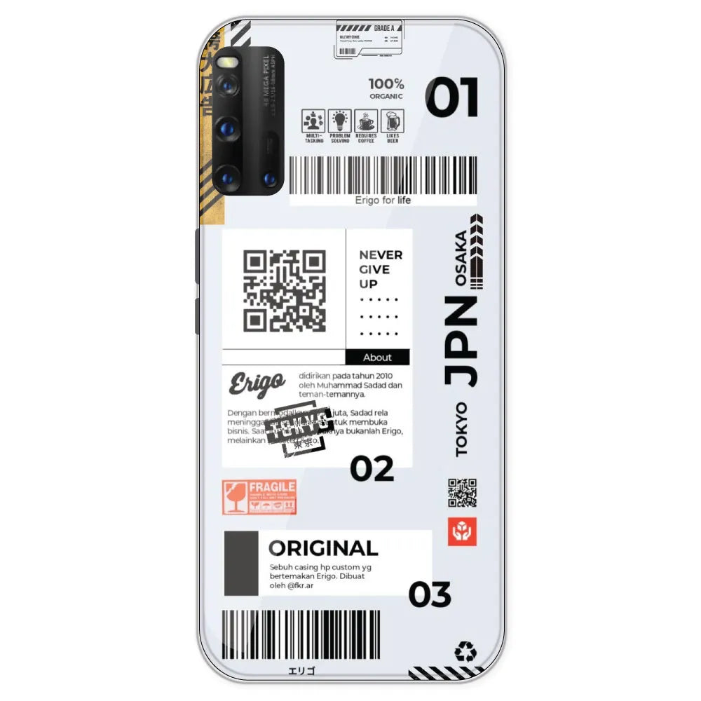 Barcode Labels - Printed Silicone Case For IQOO 3