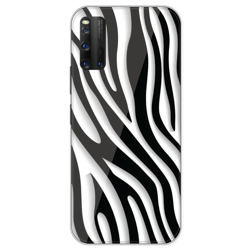 Zebra Print - Printed Silicone Case For IQOO 3