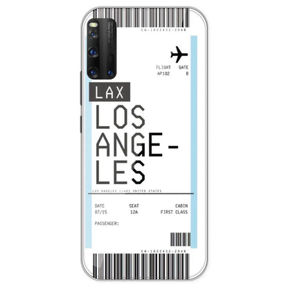 Los Angeles Ticket - Clear Printed Silicone Case For IQOO 3
