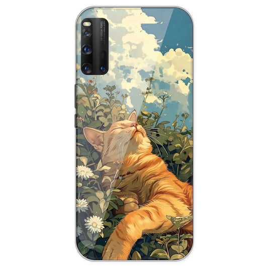 Garfield Sleeping - Printed Silicone Case For IQOO 3
