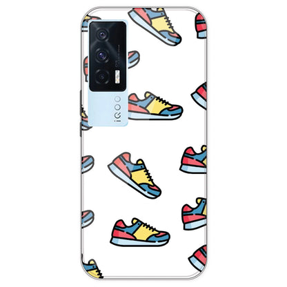 Sneakers - Clear Printed Silicone Case For IQOO 7