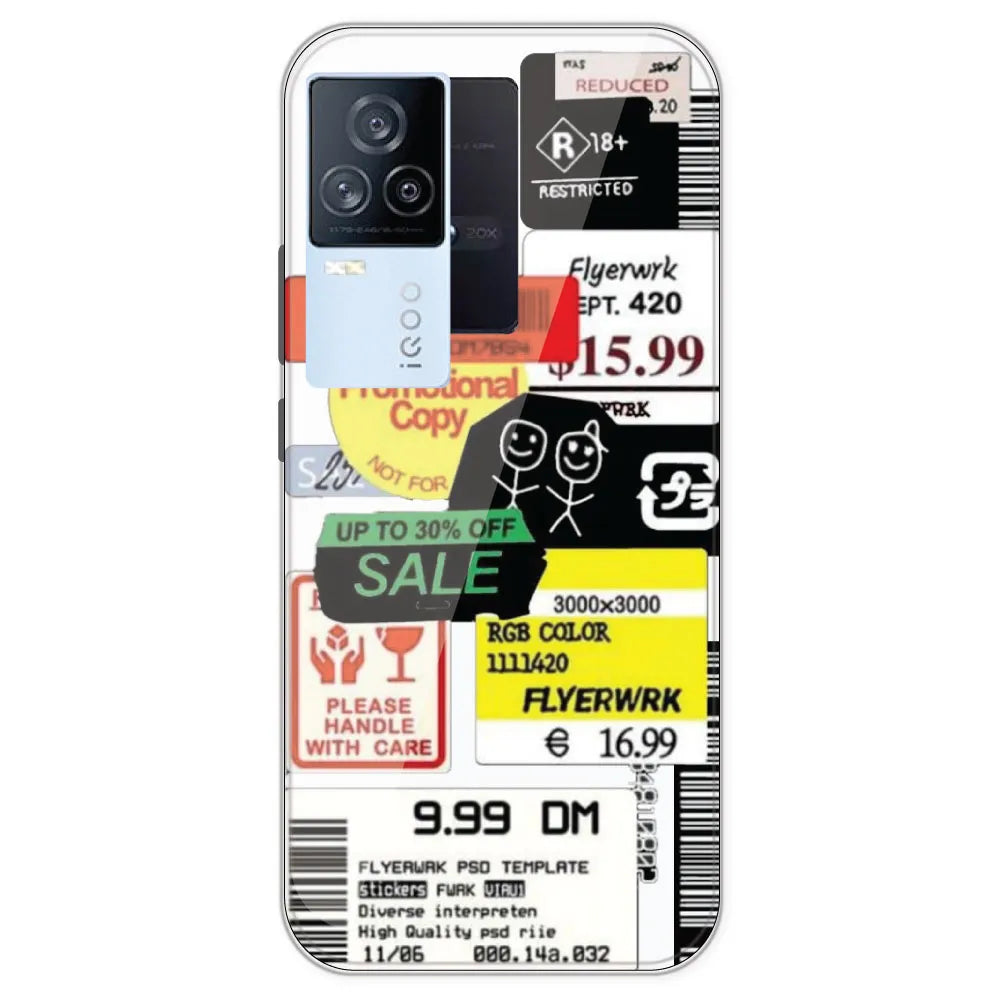 Sales - Clear Printed Silicone Case For IQOO 7 Legend
