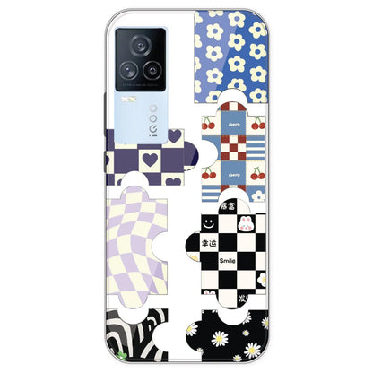 Aesthetic Puzzle - Clear Printed Silicone Case For IQOO 7 Legend