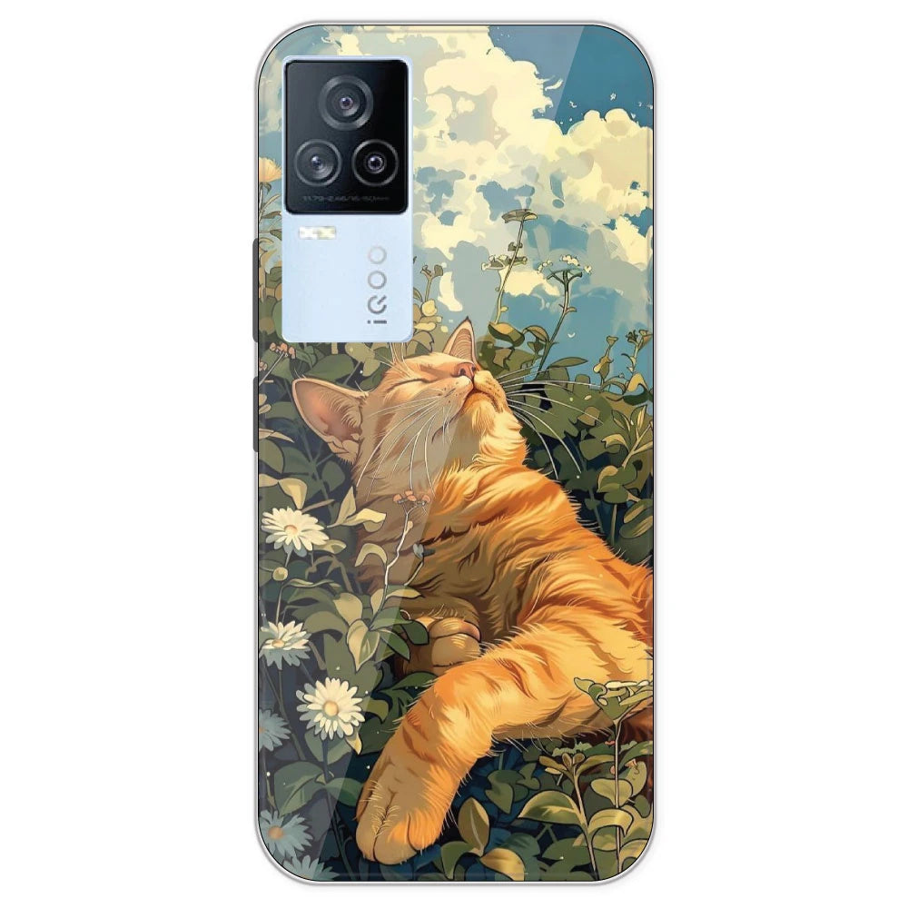 Garfield Sleeping - Printed Silicone Case For IQOO 7 Legend