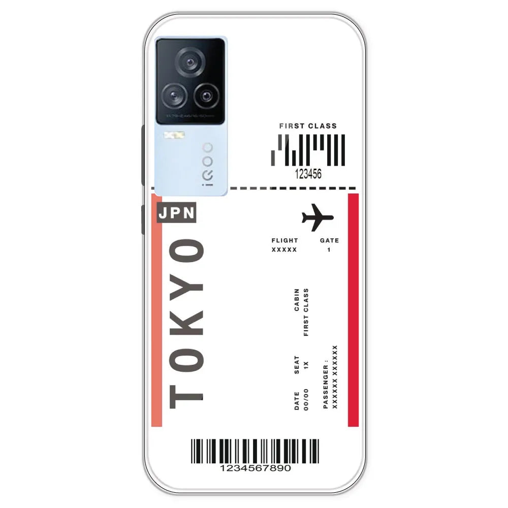 Tokyo Ticket - Clear Printed Silicone Case For IQOO 7 Legend
