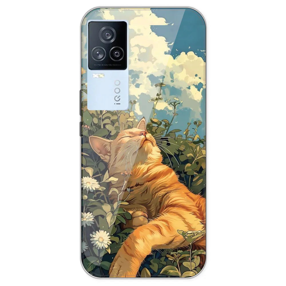 Garfield Sleeping - Printed Silicone Case For IQOO 7 Legend