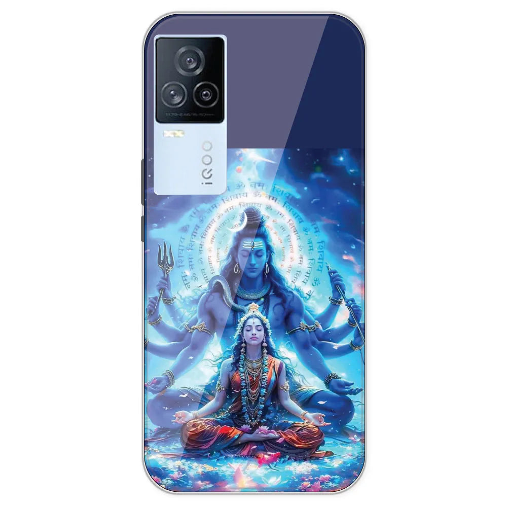 Shiv Parvati - Printed Silicone Case For IQOO 7 Legend