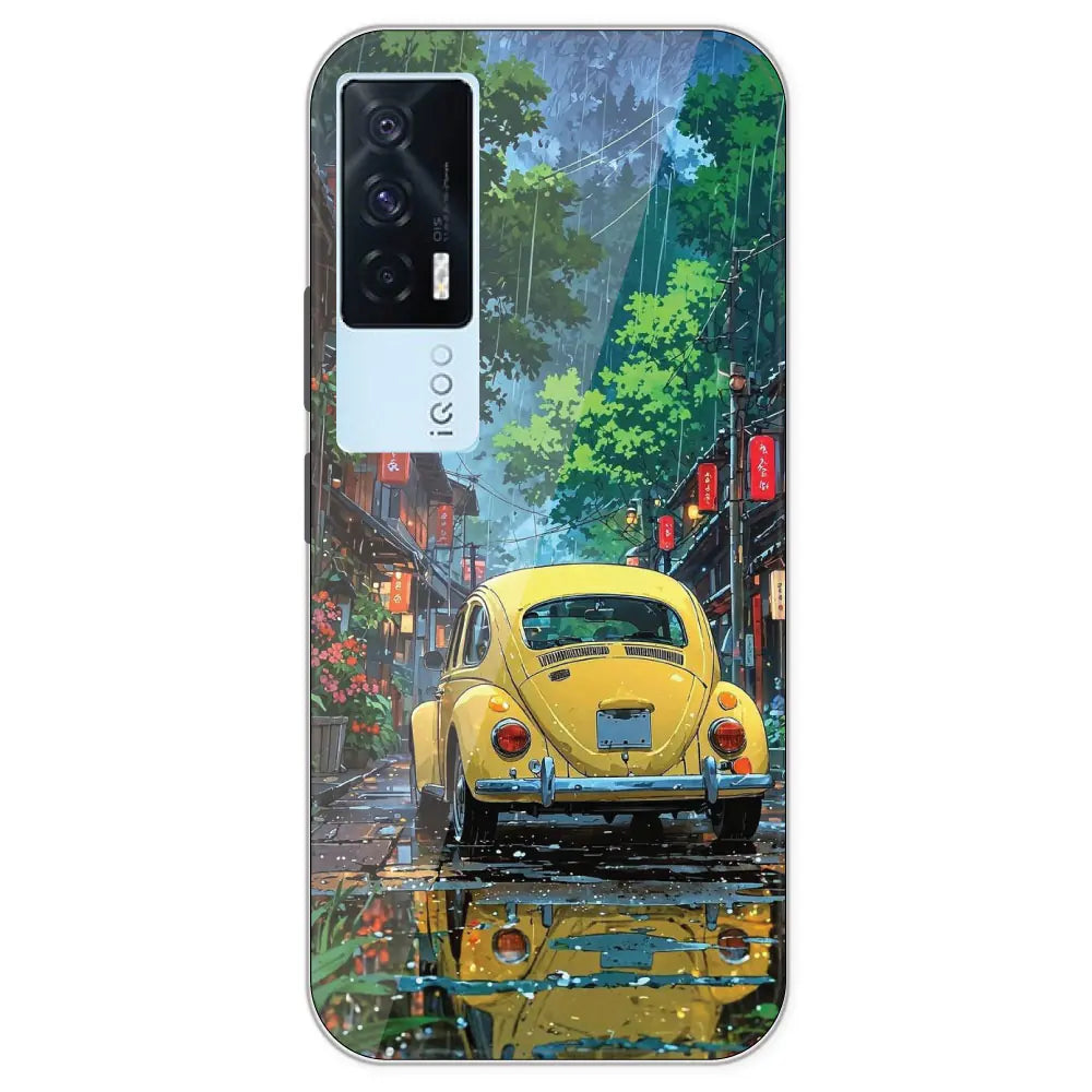 Yellow Bettle  - Printed Silicone Case For IQOO 7