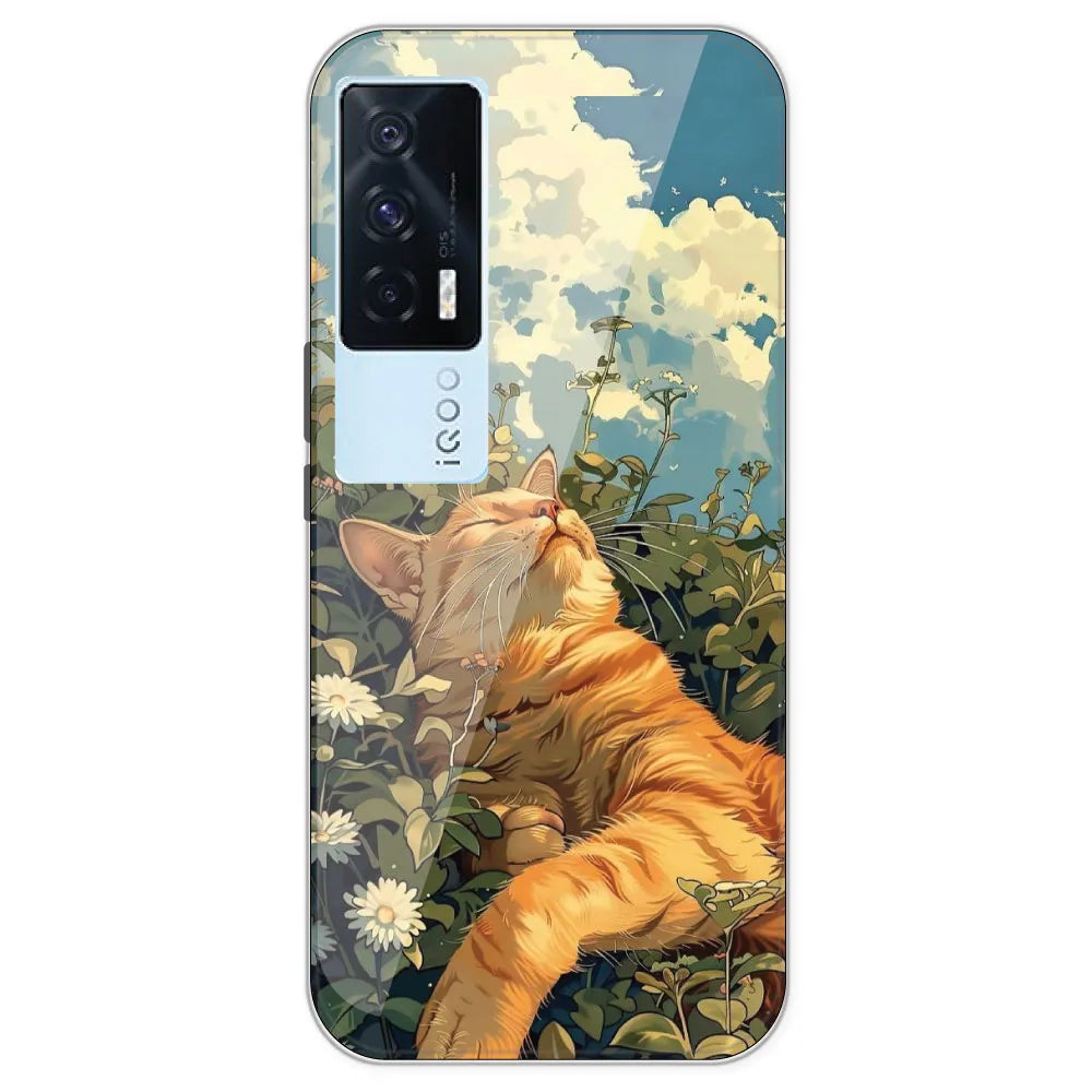 Garfield Sleeping - Printed Silicone Case For IQOO 7