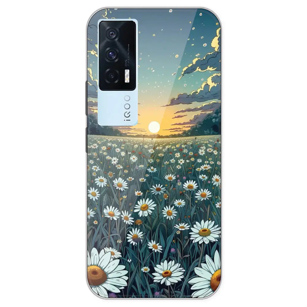 Daisy Sunset - Printed Silicone Case For IQOO 7