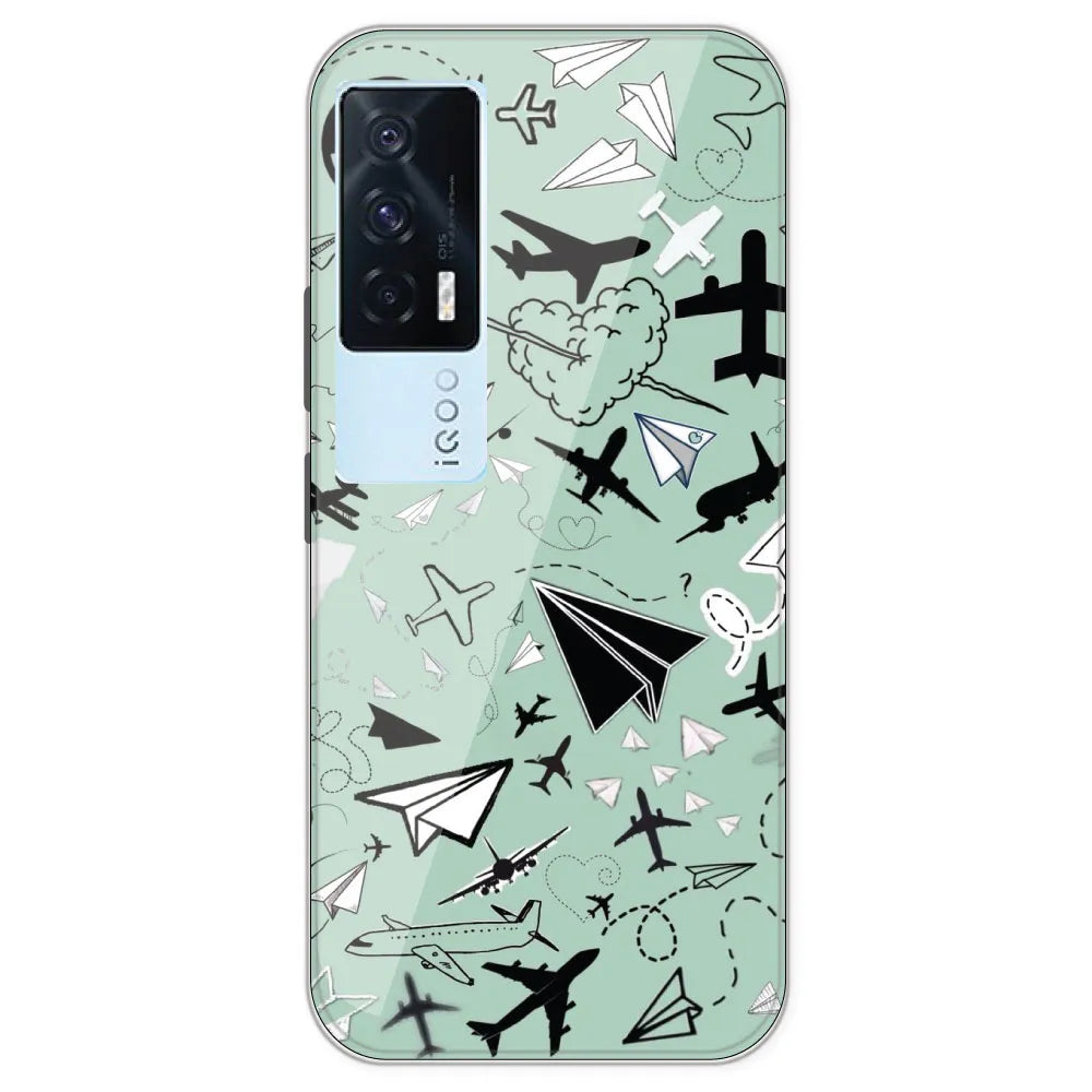 Planes - Printed Silicone Case For IQOO 7