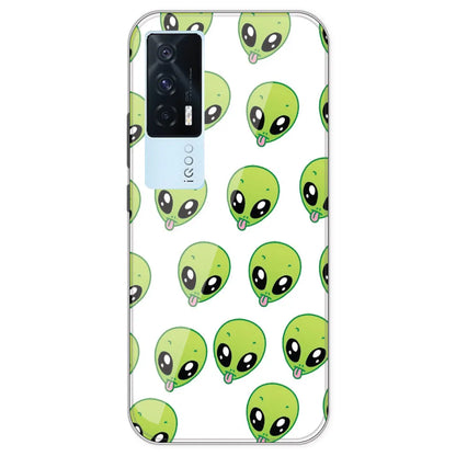 Alien - Clear Printed Silicone Case For IQOO 7